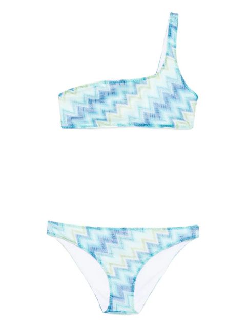 Missoni one-shoulder bikini set - Blue - zdjęcie produktu nr 1