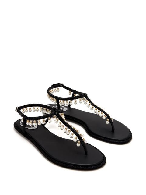 René Caovilla crystal-embellished sandals - Black - zdjęcie produktu nr 2