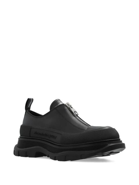 Alexander McQueen logo-print leather sneakers - Black - zdjęcie produktu nr 2