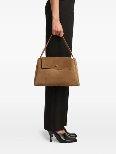 KHAITE Audrey suede tote bag - Neutrals - zdjęcie produktu nr 2