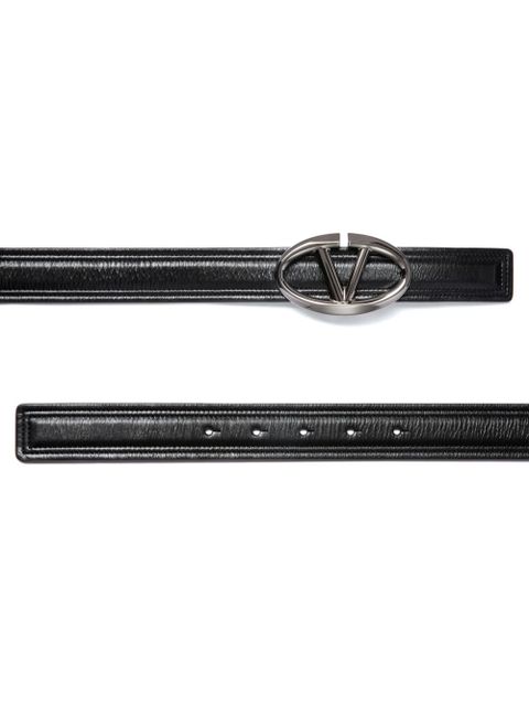 Valentino Garavani 30mm VLogo The Bold Edition belt - Black