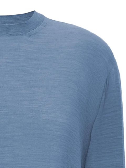 Jil Sander mélange-effect knitted top - Blue - zdjęcie produktu nr 2