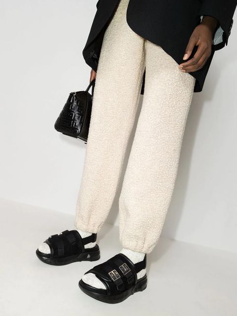 Givenchy Marshmallow slingback leather sandals - Black