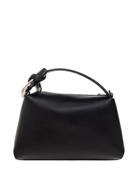 JW Anderson knot-detail leather tote bag - Black
