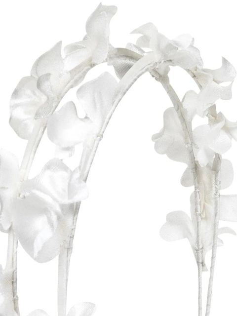 Jennifer Behr Isabella floral headband - White - zdjęcie produktu nr 2