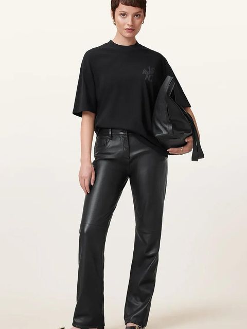 AllSaints t-shirt bawełniany ORLANDO ETTA damskie kolor czarny W267JB