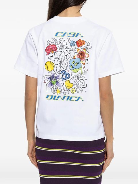 Casablanca graphic-print T-shirt - White