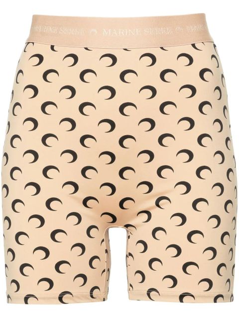 Marine Serre Regenerated cycling shorts - Neutrals - zdjęcie produktu nr 1