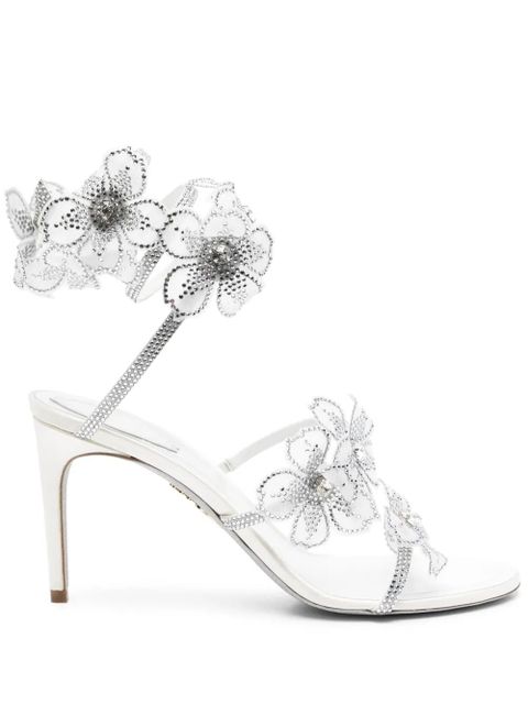 René Caovilla 80mm Floriane sandals - Silver - zdjęcie produktu nr 1