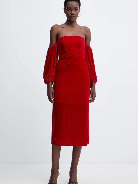 Forte Forte sukienka z dodatkiem jedwabiu kolor czerwony midi dopasowana 14350.mydress