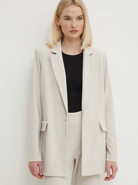 Joseph Ribkoff marynarka kolor beżowy jednorzędowa gładka 231064 - zdjęcie produktu nr 1