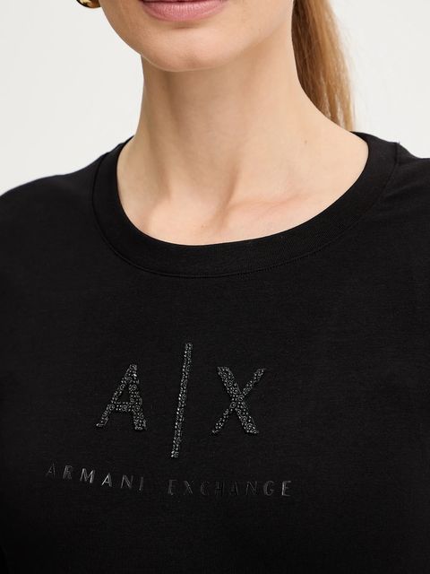 Armani Exchange longsleeve kolor czarny XW001365 AF16294