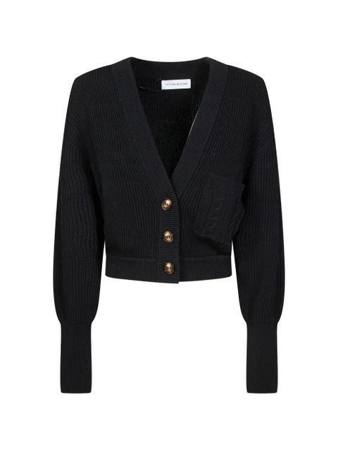 Victoria Beckham button cropped cardigan - Black - zdjęcie produktu nr 1