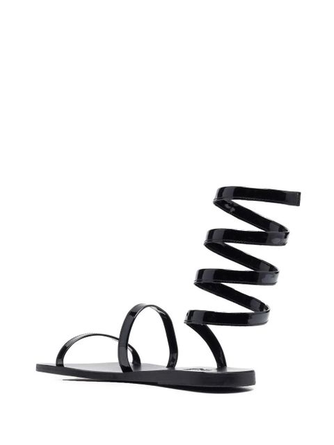 Ancient Greek Sandals Ofis wraparound-ankle sandals - Black