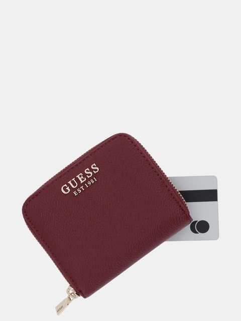 Guess portfel LAUREL damski kolor bordowy SWBG74 59137