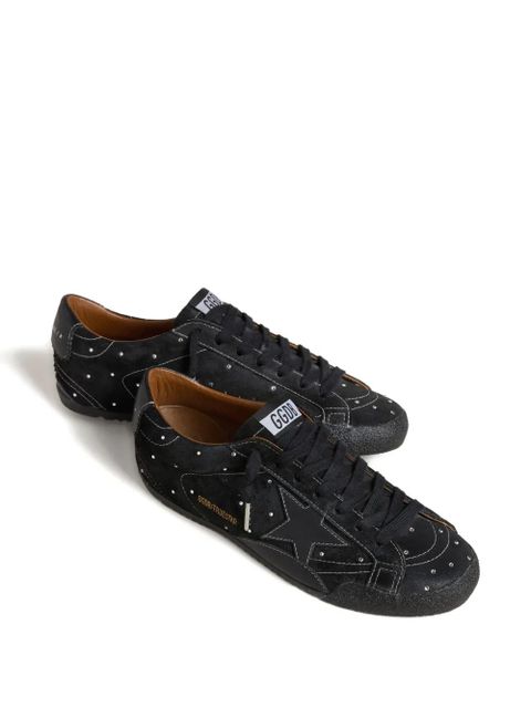 Golden Goose True-Star in black suede with Swarovski crystals
