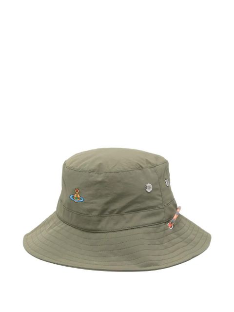 Vivienne Westwood Orb-embroidered adventure hat - Green - zdjęcie produktu nr 1