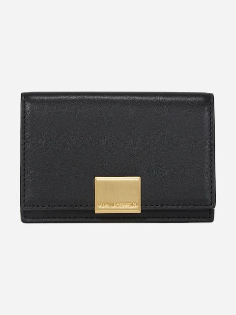 Karl Lagerfeld portfel skórzany damski kolor czarny A2W32028 - zdjęcie produktu nr 1