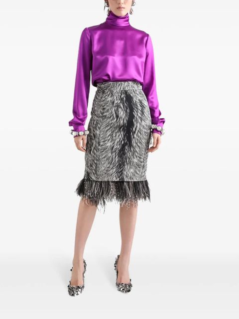 Dolce & Gabbana satin blouse - Purple