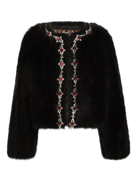 Dolce & Gabbana DNA rhinestone-embellished jacket - Brown - zdjęcie produktu nr 1