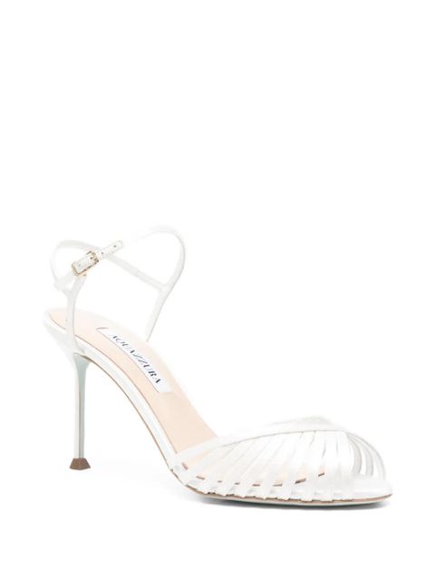 Aquazzura braided heeled sandals - White - zdjęcie produktu nr 2