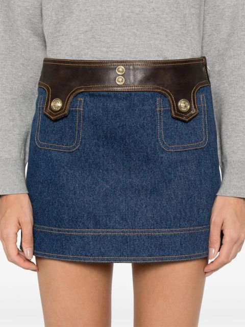 SANDRO denim mini skirt - Blue