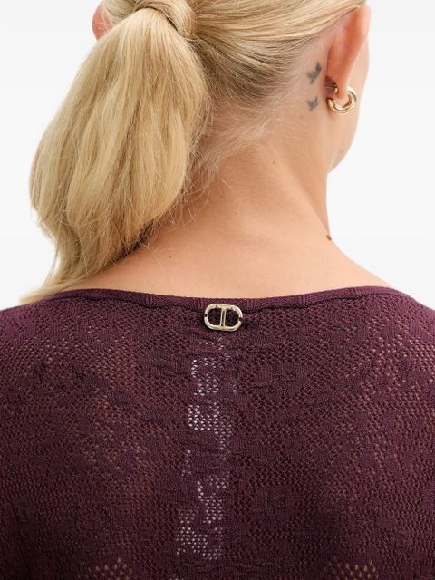 TWINSET long-sleeve mini dress - Red