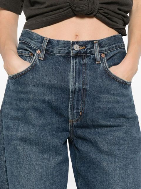 AGOLDE panelled regenerative-cotton jeans - Blue