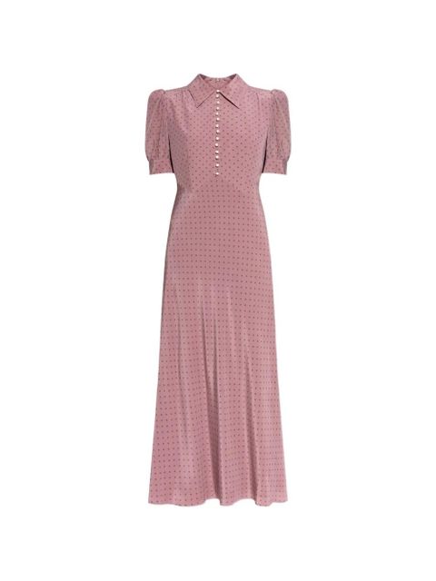 Alessandra Rich polka-dot button dress - Pink - zdjęcie produktu nr 1