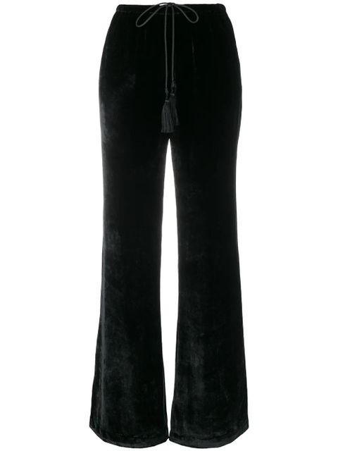 ETRO drawstring flared trousers - Black