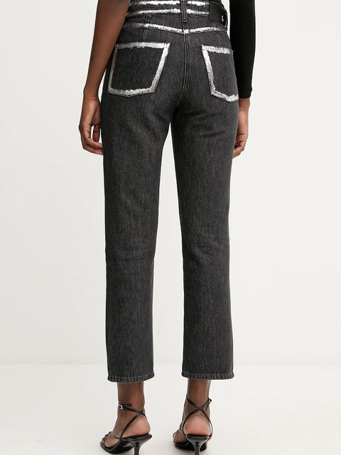 Patrizia Pepe jeansy damskie kolor czarny 8P0735 D1WZN