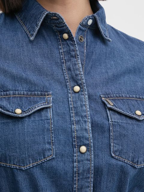 Pepe Jeans sukienka jeansowa REGULAR DENIM DRESS