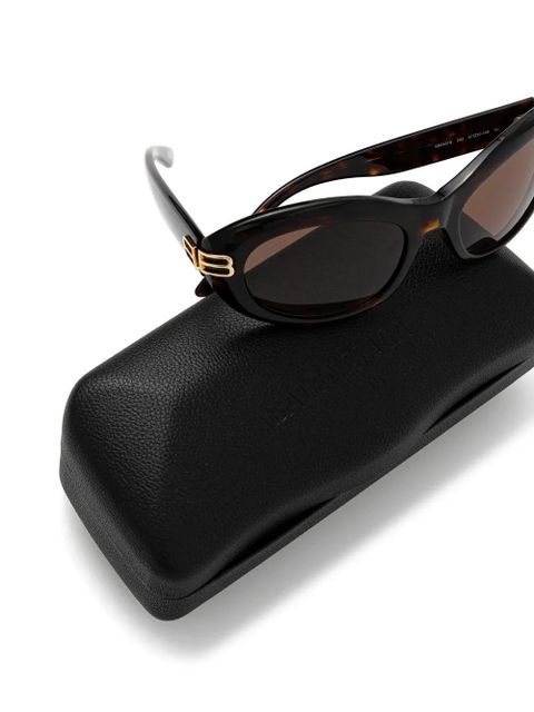 Balenciaga Eyewear oval-frame sunglasses - Brown - zdjęcie produktu nr 2