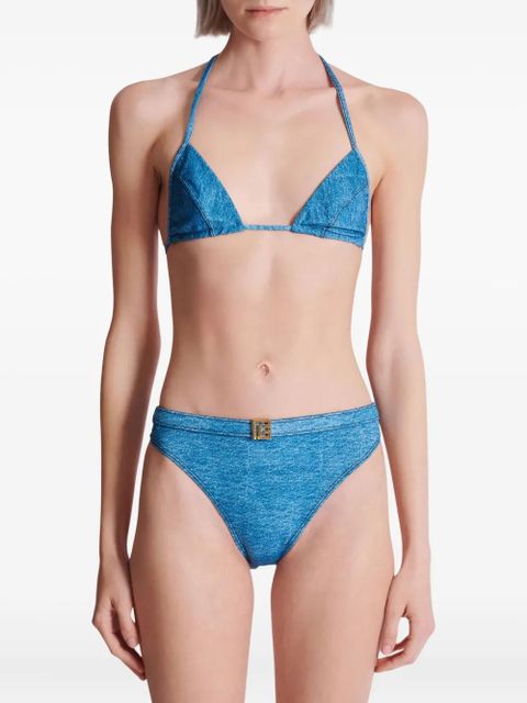 Balmain logo-plaque bikini - Blue - zdjęcie produktu nr 2