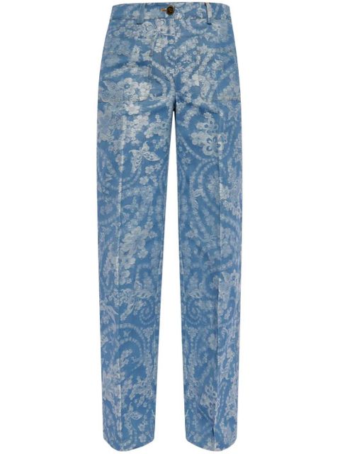 ETRO floral-print jeans - Blue - zdjęcie produktu nr 1