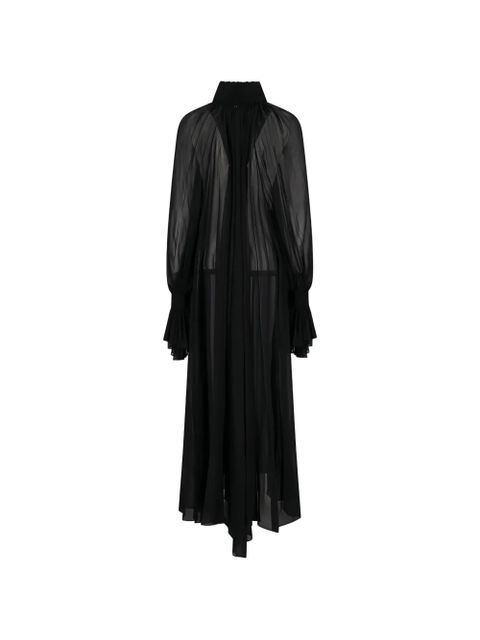 KHAITE Edgar ruffled dress - Black - zdjęcie produktu nr 2