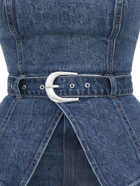 Reformation collins belted denim top - Blue - zdjęcie produktu nr 2