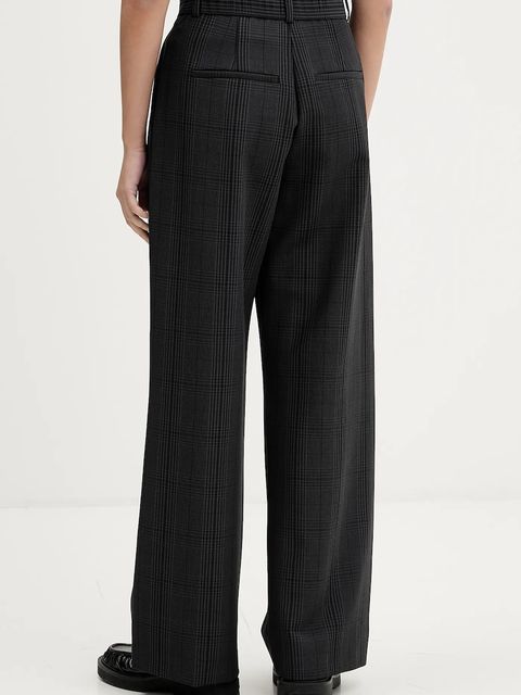 Abercrombie & Fitch spodnie damskie kolor szary proste high waist KI156-5552-979