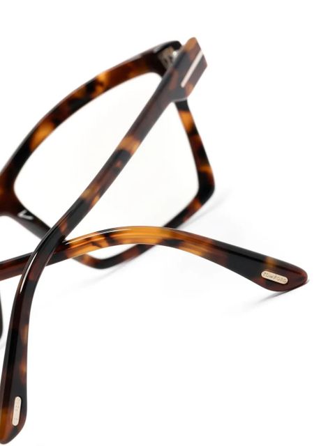 TOM FORD Eyewear light-filtering square-frame glasses - Brown - zdjęcie produktu nr 2