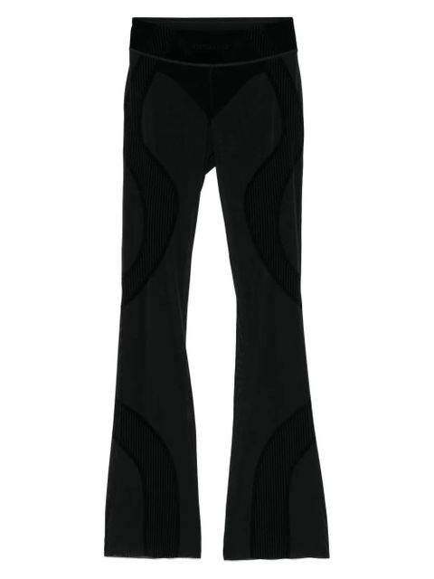 MISBHV flocked flared trousers - Black - zdjęcie produktu nr 1