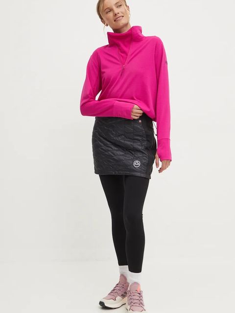 LA Sportiva spódnica sportowa Warm Up Primaloft kolor czarny mini prosta ZASM005 - zdjęcie produktu nr 2