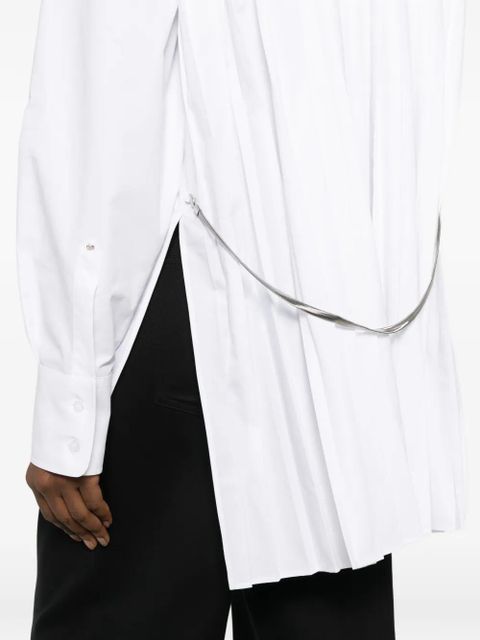 Sportmax Spxnespola ruffled shirt - White