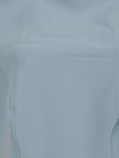 Lauren Ralph Lauren off-shoulder slit-detail dress - Blue