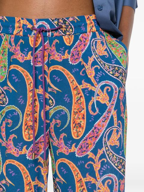 ETRO paisley-print palazzo pants - Blue
