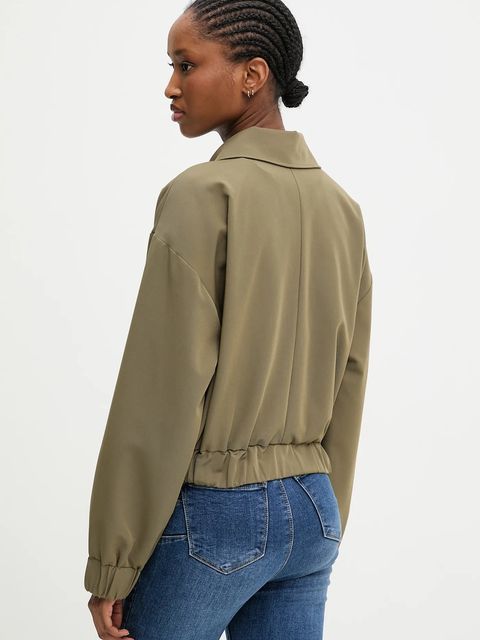 Answear.LAB kurtka kolor zielony przejściowa