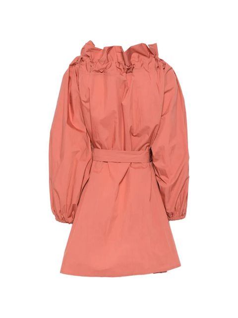 Essentiel Antwerp ruffled-neck mini dress - Orange - zdjęcie produktu nr 2