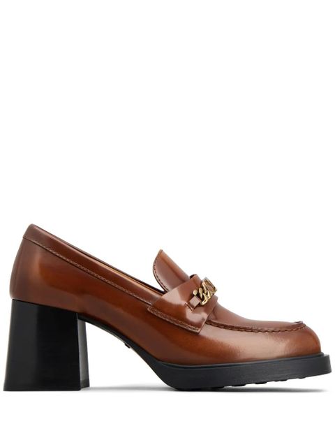 Tod's Gomma 65mm logo-plaque pumps - Brown - zdjęcie produktu nr 1