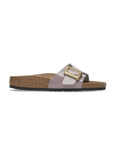 Birkenstock klapki Catalina Patent Cushion Buckle damskie kolor fioletowy 1029389