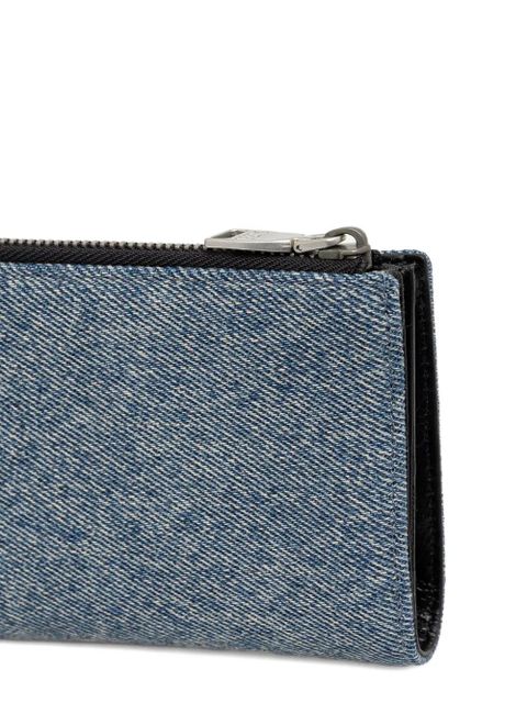 Diesel logo-plaque wallet - Blue