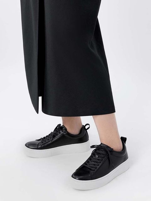 Vagabond Shoemakers sneakersy skórzane ZOE PLATFORM kolor czarny